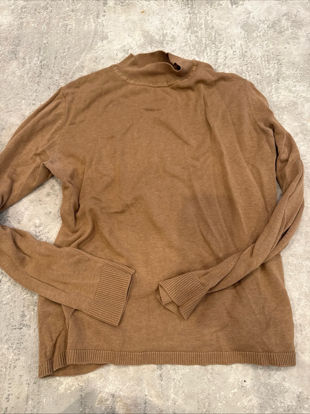 Coldwater Creek Men's Tan Turtleneck Sweater - Picture 1 of 3